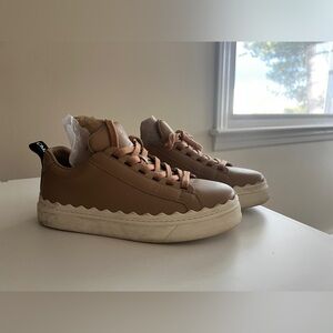 Chloe Lauren Scalloped Sneakers Size 7